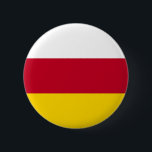 Flagge Nordossetiens Button<br><div class="desc">Patriotische Flagge von Nordossetien Alania.</div>