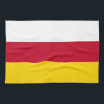 Flagge Nordossetiens Geschirrtuch<br><div class="desc">Patriotische Flagge von Nordossetien Alania.</div>