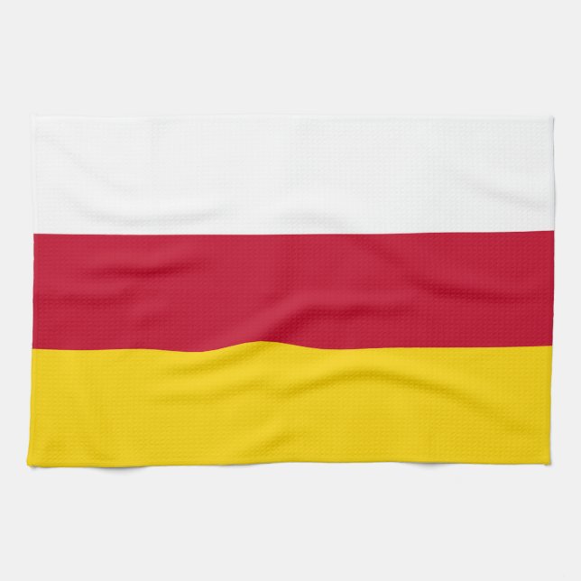 Flagge Nordossetiens Geschirrtuch (Horizontal)