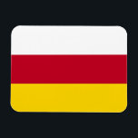 Flagge Nordossetiens Magnet<br><div class="desc">Patriotische Flagge von Nordossetien Alania.</div>