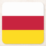 Flagge Nordossetiens Rechteckiger Pappuntersetzer<br><div class="desc">Patriotische Flagge von Nordossetien Alania.</div>