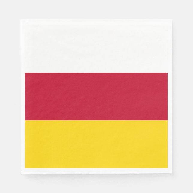 Flagge Nordossetiens Serviette (Vorderseite)
