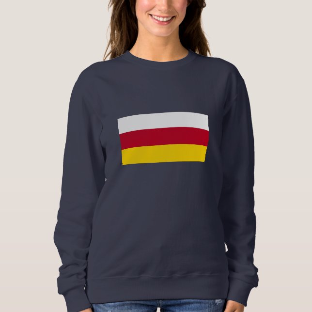 Flagge Nordossetiens Sweatshirt (Vorderseite)
