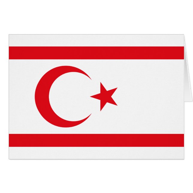 Flagge Nordzyperns (Vorderseite (Horizontal))