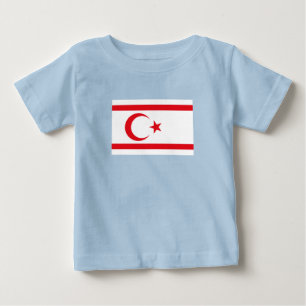 Flagge Nordzyperns Baby T-shirt