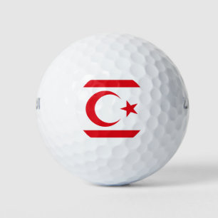 Flagge Nordzyperns Golfball