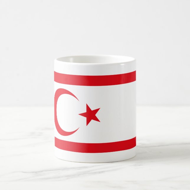Flagge Nordzyperns Kaffeetasse (Mittel)