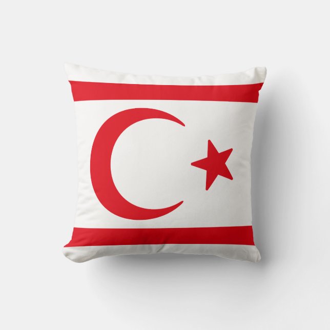 Flagge Nordzyperns Kissen (Vorderseite)