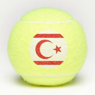 Flagge Nordzyperns Tennisbälle