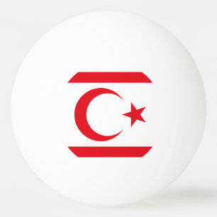Flagge Nordzyperns Tischtennisball