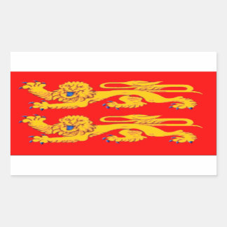 Flagge Normandie (Frankreich) Rechteckiger Aufkleber