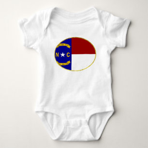 Flagge North Carolina Baby Strampler