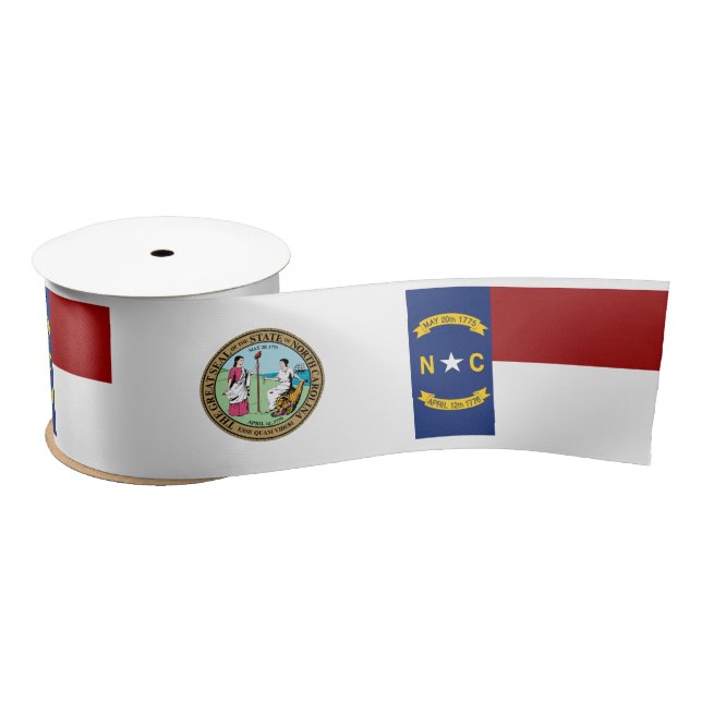 Flagge North Carolina Satinband (Spule)