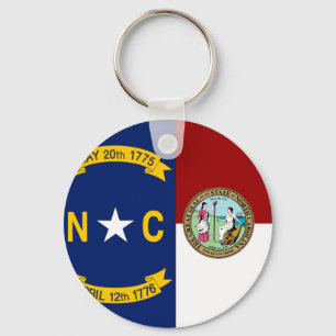Flagge North Carolina Schlüsselanhänger
