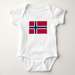 Flagge Norwegens Baby Strampler