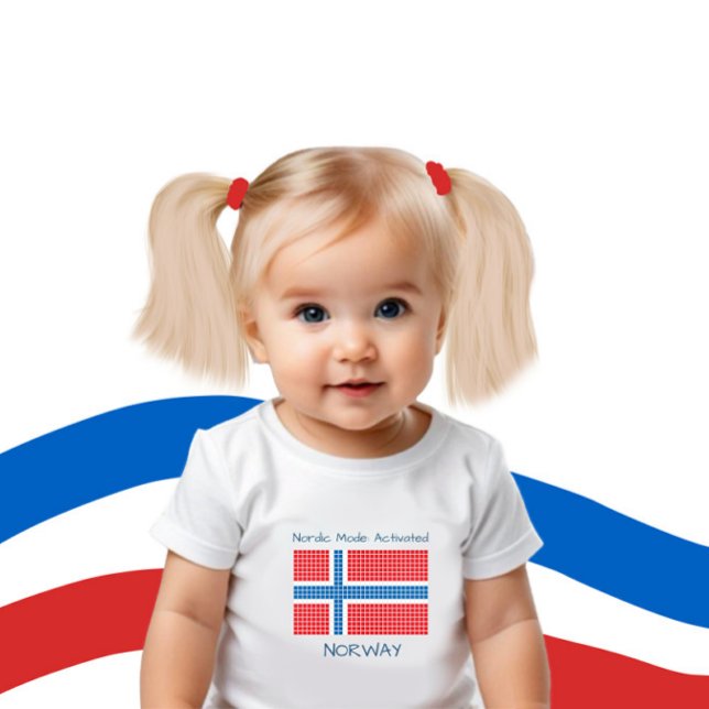 Flagge Norwegens Baby Strampler (Von Creator hochgeladen)