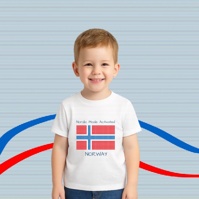 Flagge Norwegens Baby T-shirt (Von Creator hochgeladen)