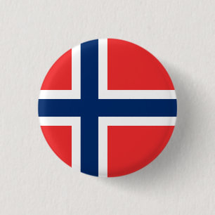 Flagge Norwegens Button