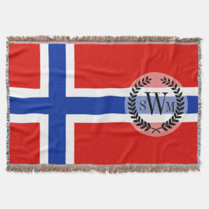 Flagge Norwegens Decke
