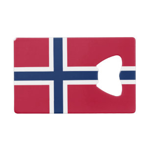 Flagge Norwegens Geldbeutel Flaschenöffner