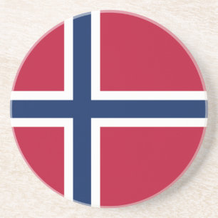 Flagge Norwegens Getränkeuntersetzer
