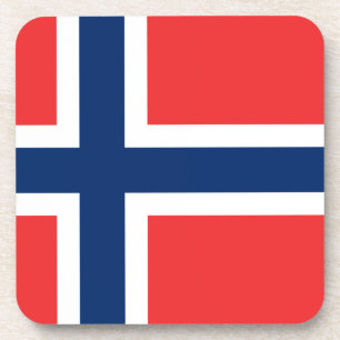 Flagge Norwegens Getränkeuntersetzer