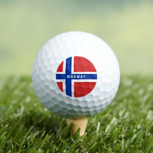 Flagge Norwegens Golfball