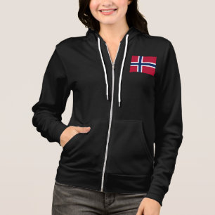 Flagge Norwegens Hoodie