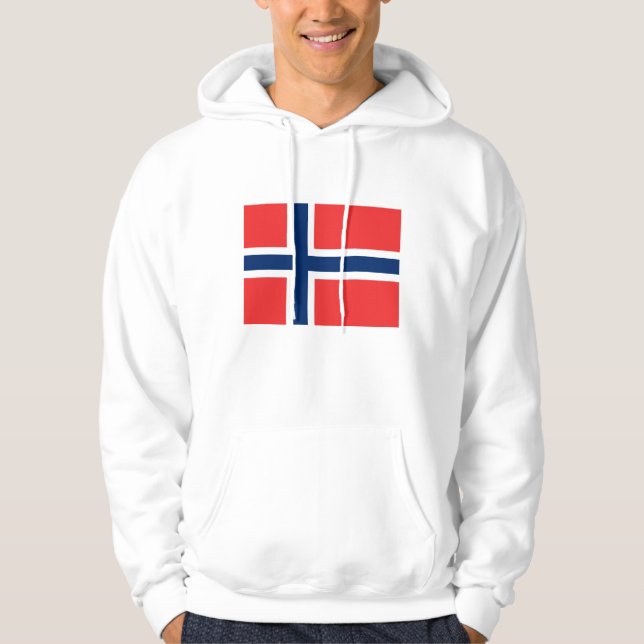 Flagge Norwegens Hoodie (Vorderseite)
