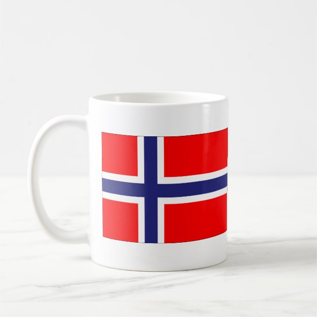 Flagge Norwegens Kaffeetasse (Links)