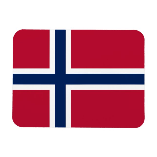 Flagge Norwegens Magnet (Horizontal)