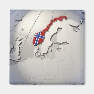 Flagge Norwegens Magnet