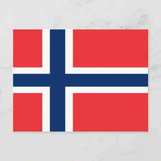 Flagge Norwegens Postkarte