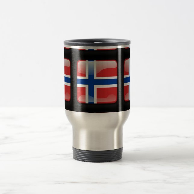 Flagge Norwegens Reisebecher (Mittel)
