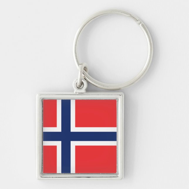 Flagge Norwegens Schlüsselanhänger (Vorne)