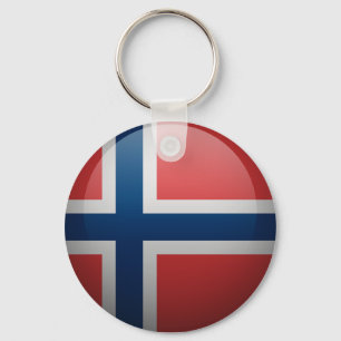 Flagge Norwegens Schlüsselanhänger