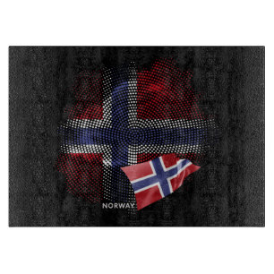 Flagge Norwegens Schneidebrett