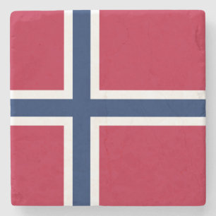 Flagge Norwegens Steinuntersetzer