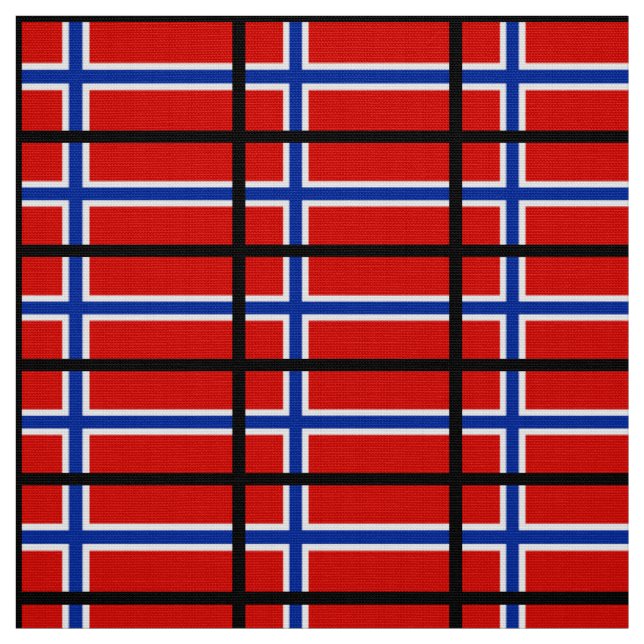 Flagge Norwegens Stoff (Muster)