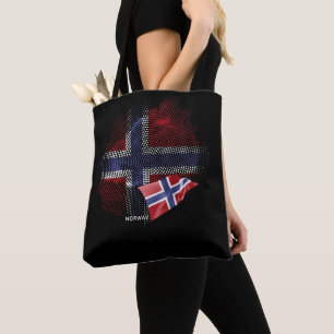 Flagge Norwegens Tasche