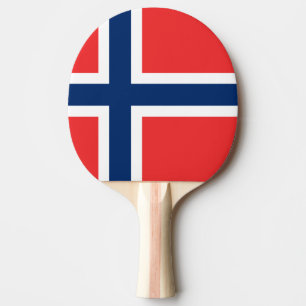 Flagge Norwegens Tischtennis Schläger