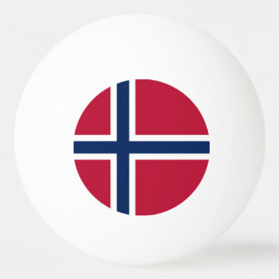 Flagge Norwegens Tischtennisball