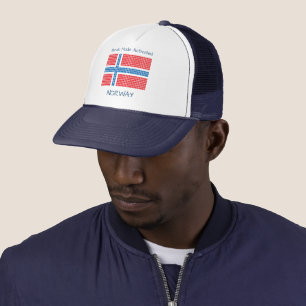 Flagge Norwegens Truckerkappe