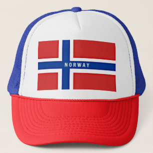 Flagge Norwegens Truckerkappe
