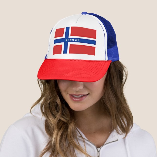 Flagge Norwegens Truckerkappe (Beispiel)