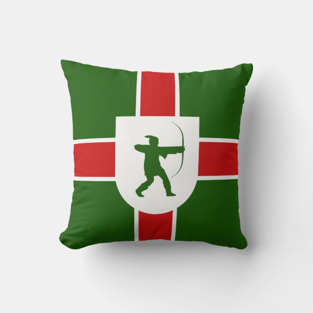 Flagge Nottinghamshire-Kissen Kissen (Vorderseite)