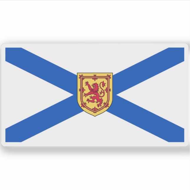 Flagge Nova Scotia Aufkleber (Vorderseite)