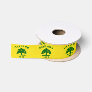 Flagge Oaklands, Kalifornien Satinband