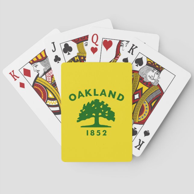 Flagge Oaklands, Kalifornien Spielkarten (Rückseite)