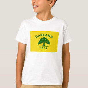 Flagge Oaklands, Kalifornien T-Shirt